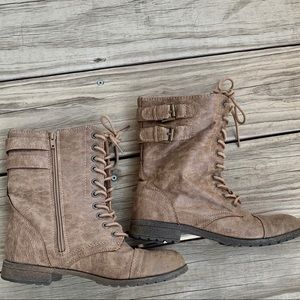 Brown Combat Boots